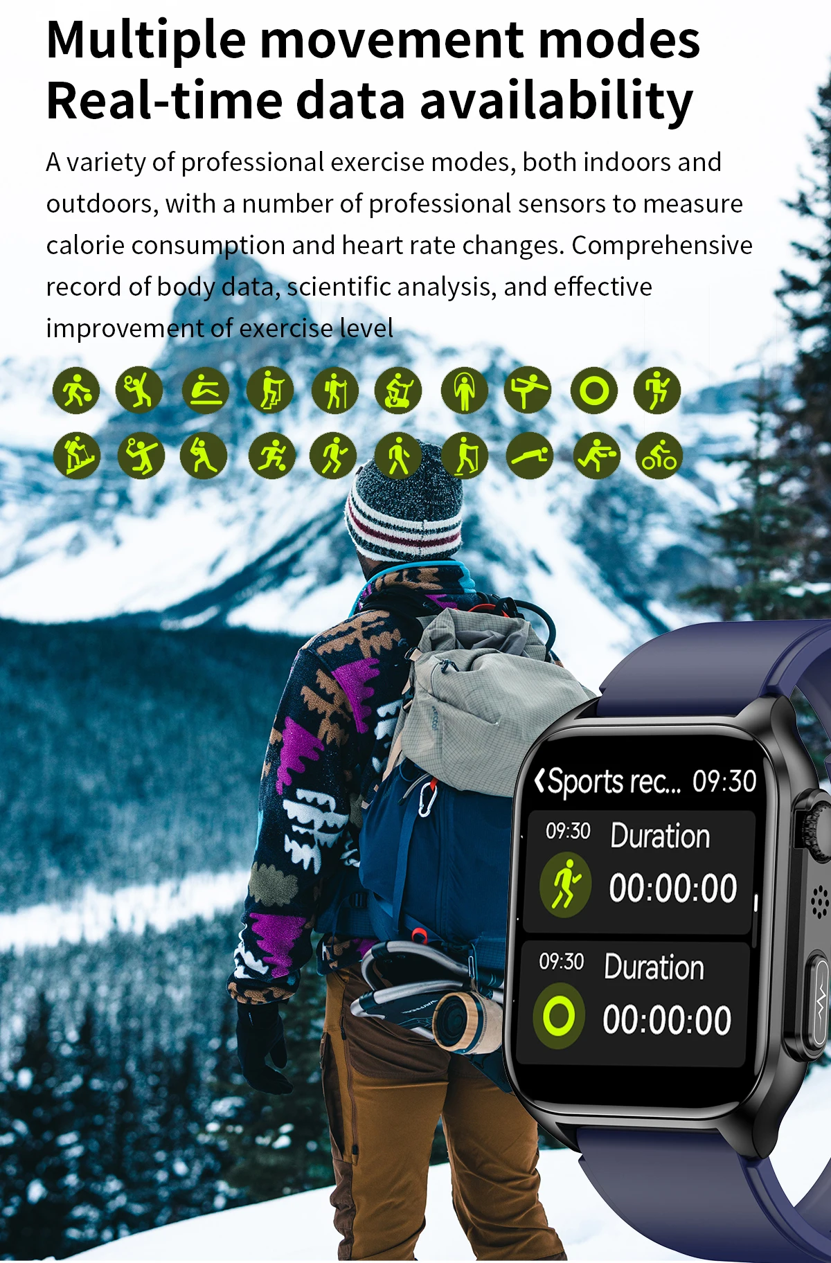 남성 스마트 워치 고지혈증 온도 모니터링 시계, IP68 방수 ECG 및 PPG 혈당 측정기, 여성 3 종, 2023 신제품