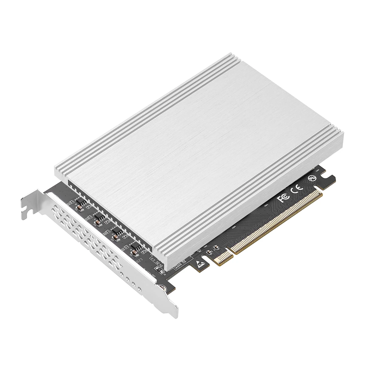 Cartão de Expansão Iocrest com Dissipador M.2 X16 Pcie 4.0 x4 Suporta Nvme M.2 2280 até 256gbps Suporta Raid de Bifurcação - Imagem 2