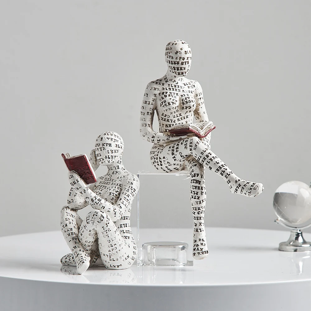 Creative Desk Stationery Decoration Resin Abstract Figure Sculpture Decoration Home Decor Statue Mummy Figurines Accessories