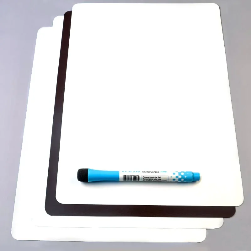 Magnetic Whiteboard Fridge Magnets Dry Wipe Marker Eraser Writing Record Message Board 3Pcs/Set
