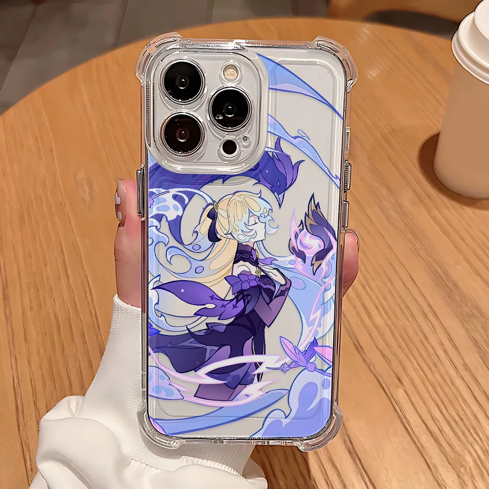 Genshin Impact Themed Protective Phone Case - Durable Fall Cover