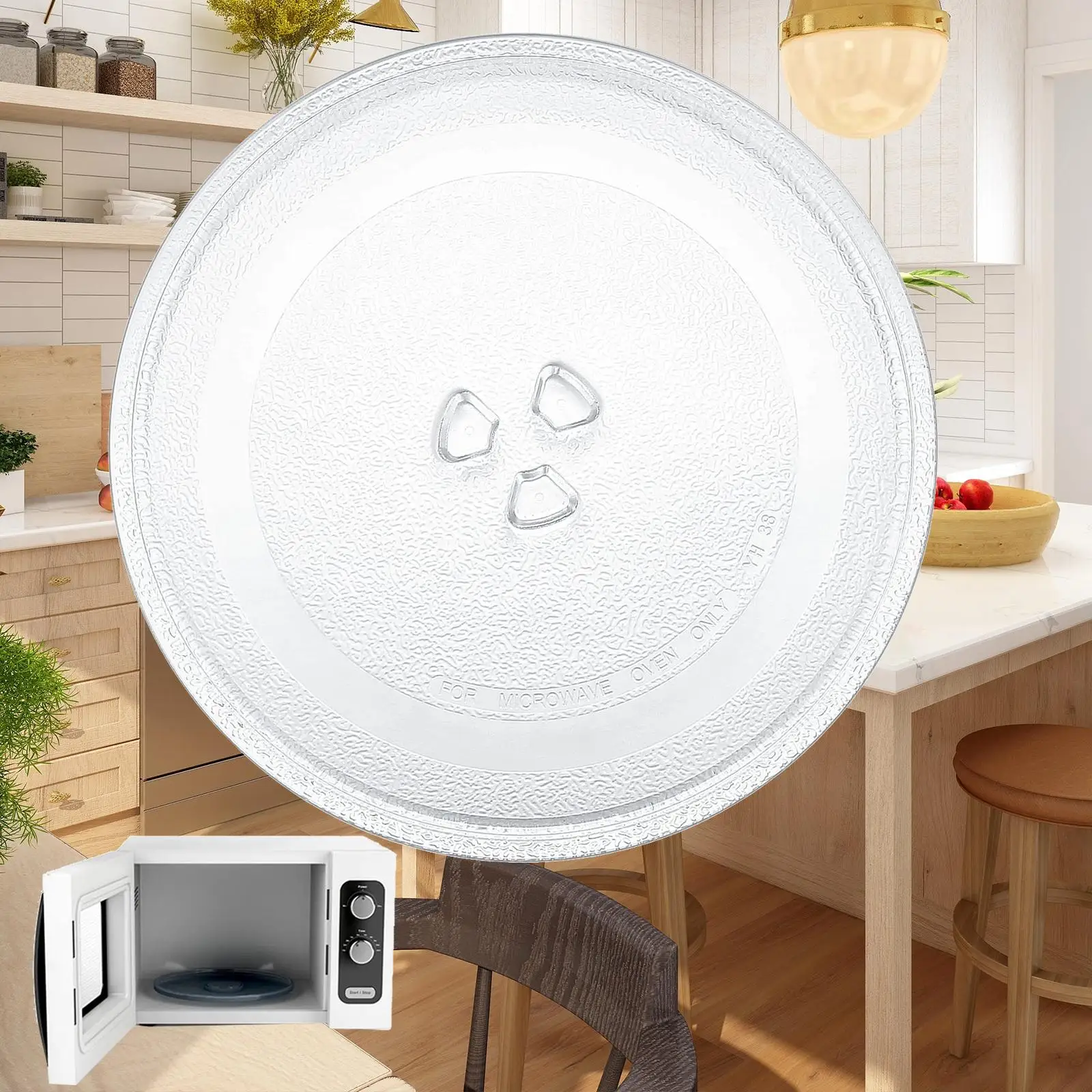 Microwave Plate Glass Turntable 24.5cm for Microwave Ovens Easily Install Accessories microwave oven spare parts