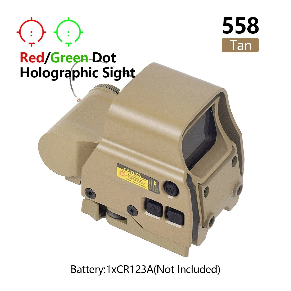 Tactical Red Dot Holographic Sight with Magnifier for Hunting Riflescopes and Airsoft Guns