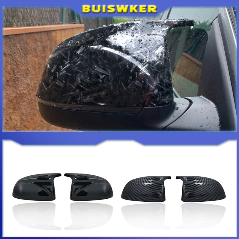

For BMW X3 G01 X4 G02 X5 G05 X6 G06 X7 G07 2018 2019 2020 M style black rearview mirror cover X3M Look rearview mirror cover