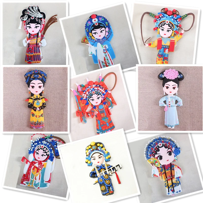 

3D Peking Opera Face China Chinese Style Magnets For Refrigerators For Refrigerator Magnets Fridge Magnet Souvenir