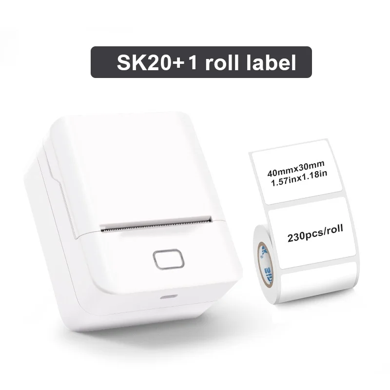 Taşınabilir Yazıcı Mini Termal Yazıcı Etiket Yapma Makinesi Kablosuz Bluetooth Bağlantısı Cep Telefonu Desteği Bilgisayar ile