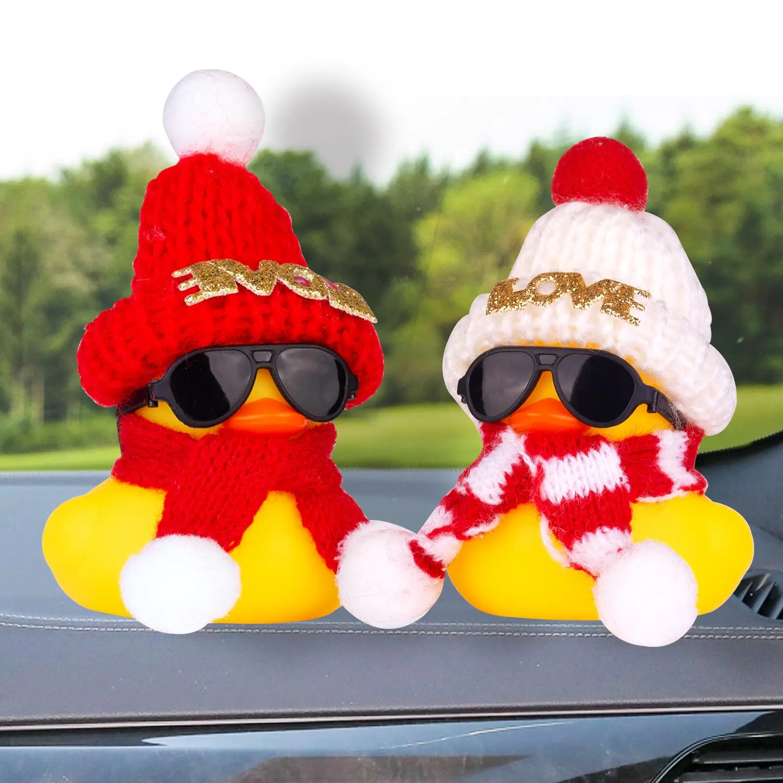 Rubber Duck Car Duck Dashboard Decorations for Cute Car Accessories Party Favors 6
