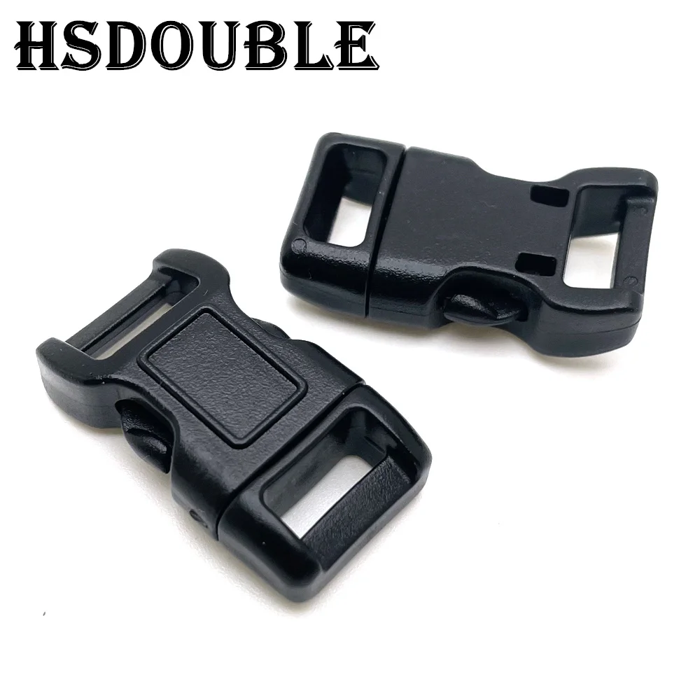 3/8(10mm) Plastic Contoured Side Release Buckles Black for Paracord  Bracelets/Backpack - AliExpress