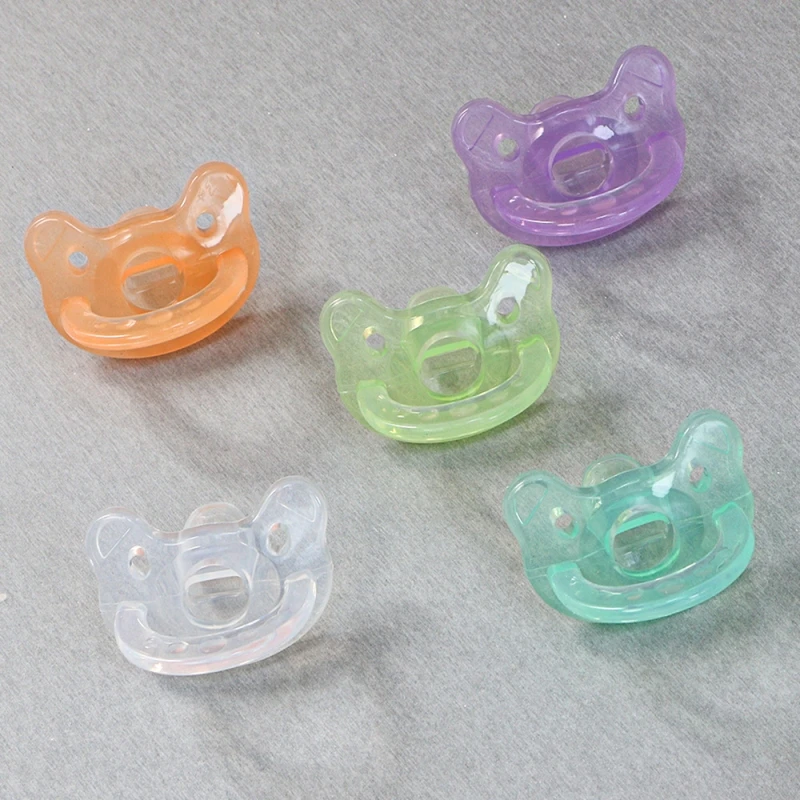 Baby silicone pacifier Baby super soft sleep imitation breast milk liquid silicone teether anti-flatulence silicone pacifier silicone teether
