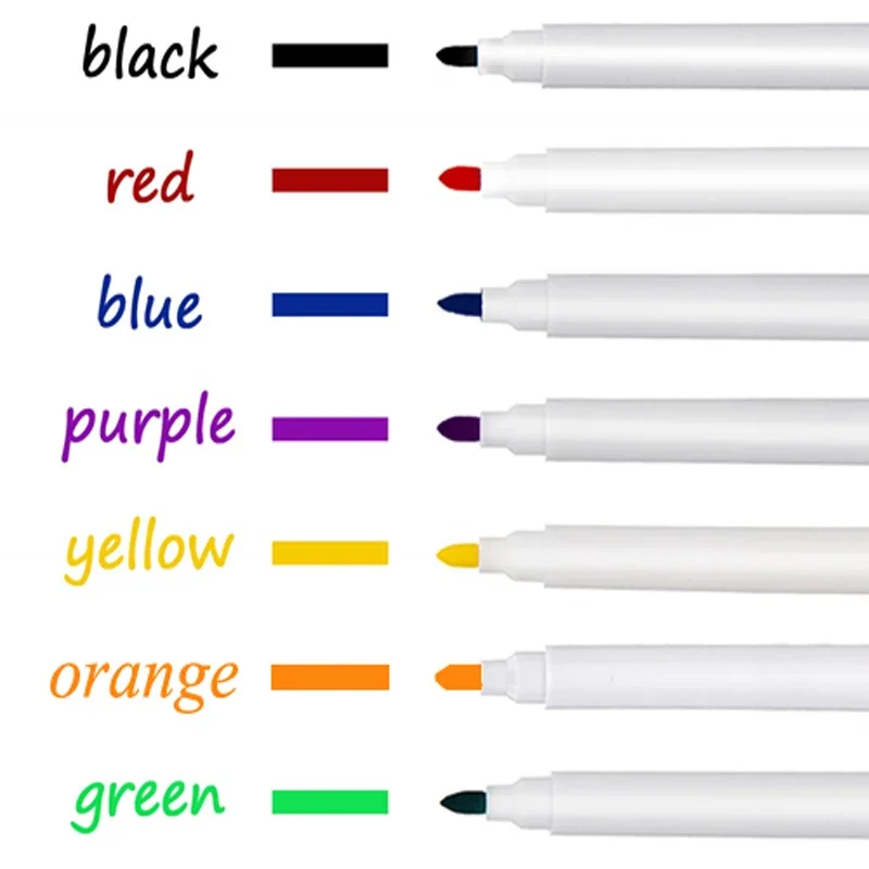 8-teilige Whiteboard-Aquarellstifte, Markierungsstifte, trocken abwischbarer Radiergummi, Whiteboard-Stift auf Wasserbasis, Schule, Büro, Aquarellstift – Detail 5