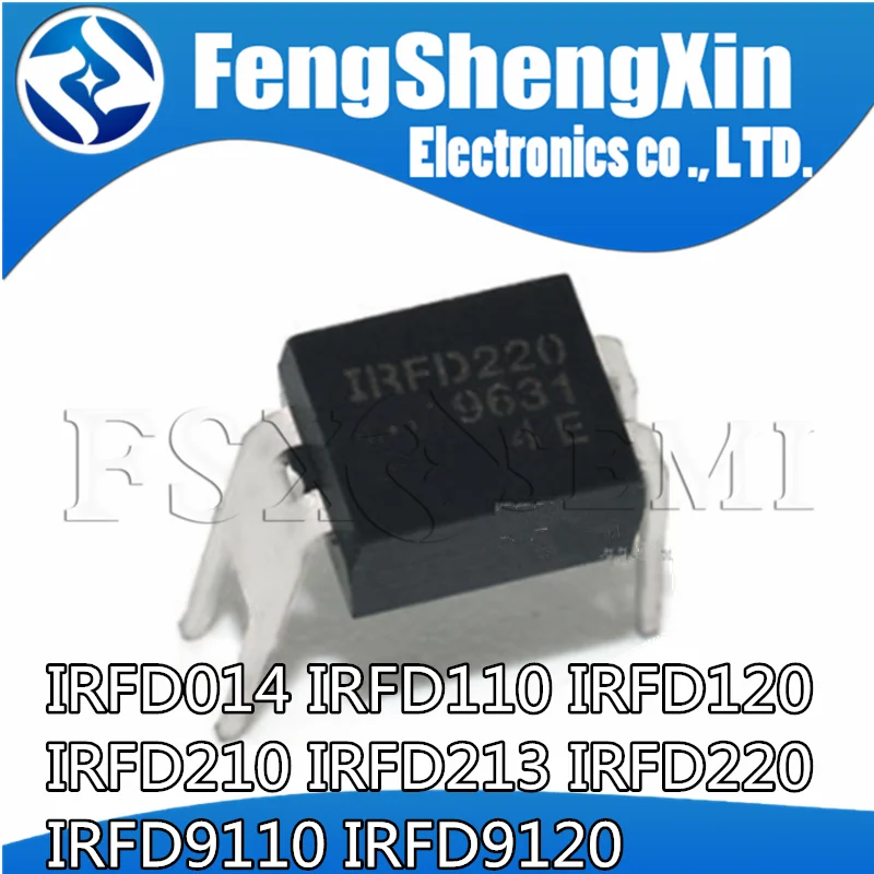 10pcs IRFD014 IRFD110 IRFD120 IRFD210 IRFD213 IRFD220 IRFD9110 IRFD9120 ...