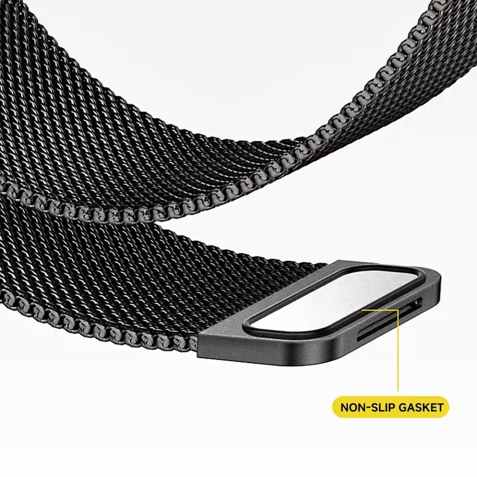 Elegant Milanese Loop Stainless Steel Watch Band - 20mm/22mm Adjustable Metal Strap