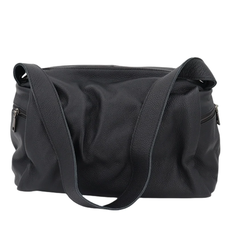 

Solid Color Real Leather Crossbody Bags For Women Cowhide Casual Tote Female Shoulder Bag Black Handbags For Women 2022 Designer