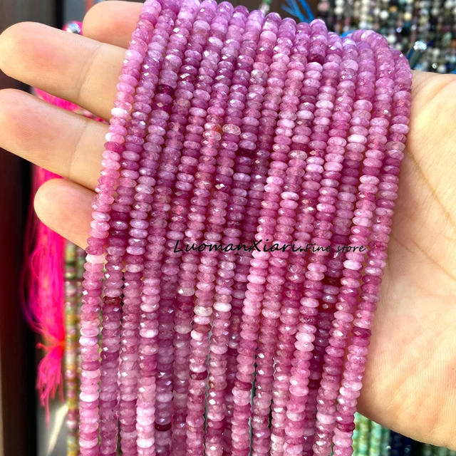 Cuentas De Piedras Preciosas Naturales Para La Fabricación De Joyas Cuentas Redondas Pulidas De Jade Rosa De 0 315 Pulgadas 0 315 In Cuentas