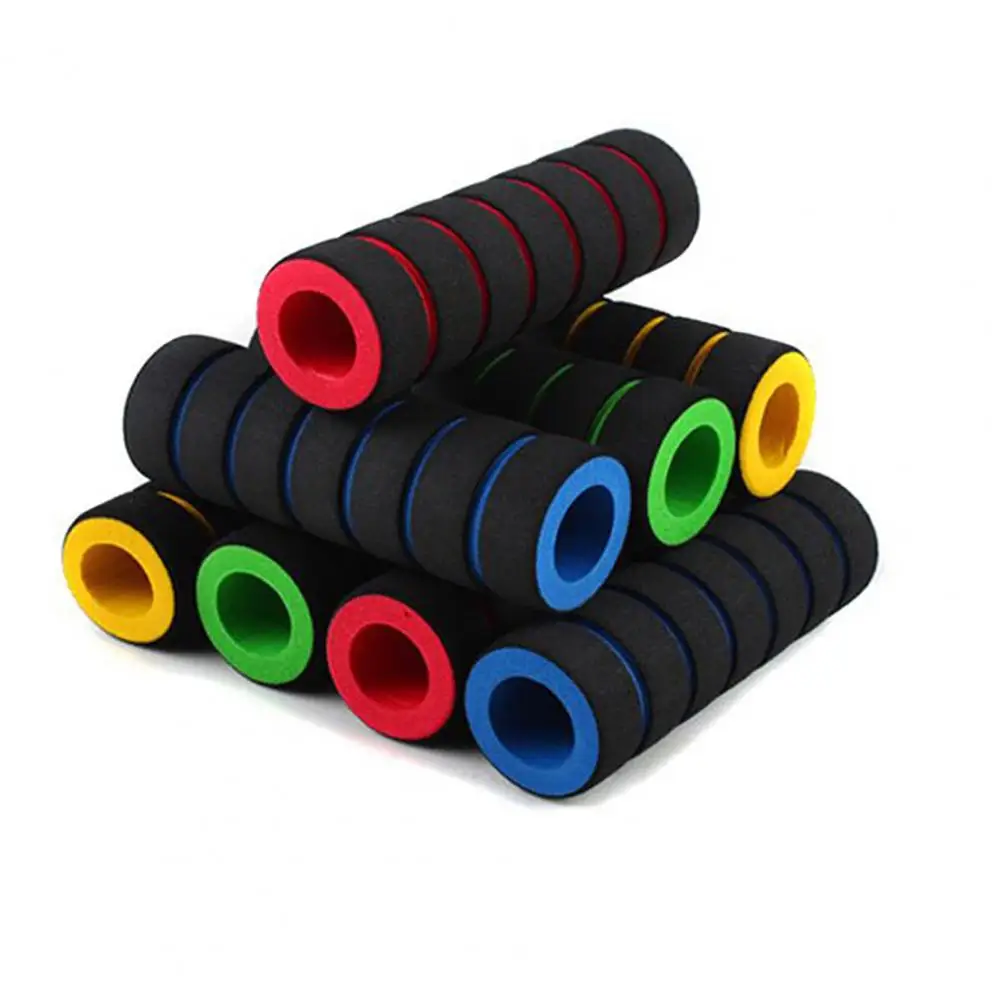 1 Pair MTB Bicycle Bike Non-Slip Soft Foam Handlebar Grip Cycling Riding Handle Covers Motorbike Rubber Grip Agarra El Mango
