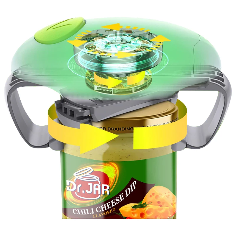 Electric Bottle Opener Binaural Can Jar Tin Opener One-button Automatic Bottle Cap Opening Easy for Home Use Kitchen Gadgets