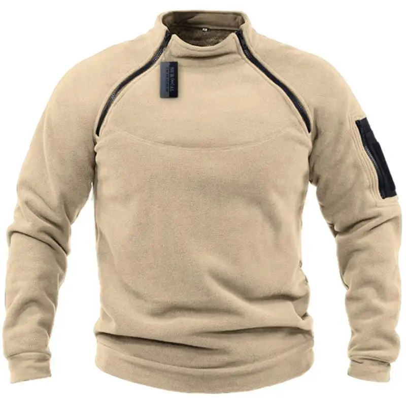 

US SWAT Mens Tactical Outdoor Polar Fleece Jacket Hunting Clothes Warm Zipper Pullover Man Windproof Coat Thermal Hiking Sweater