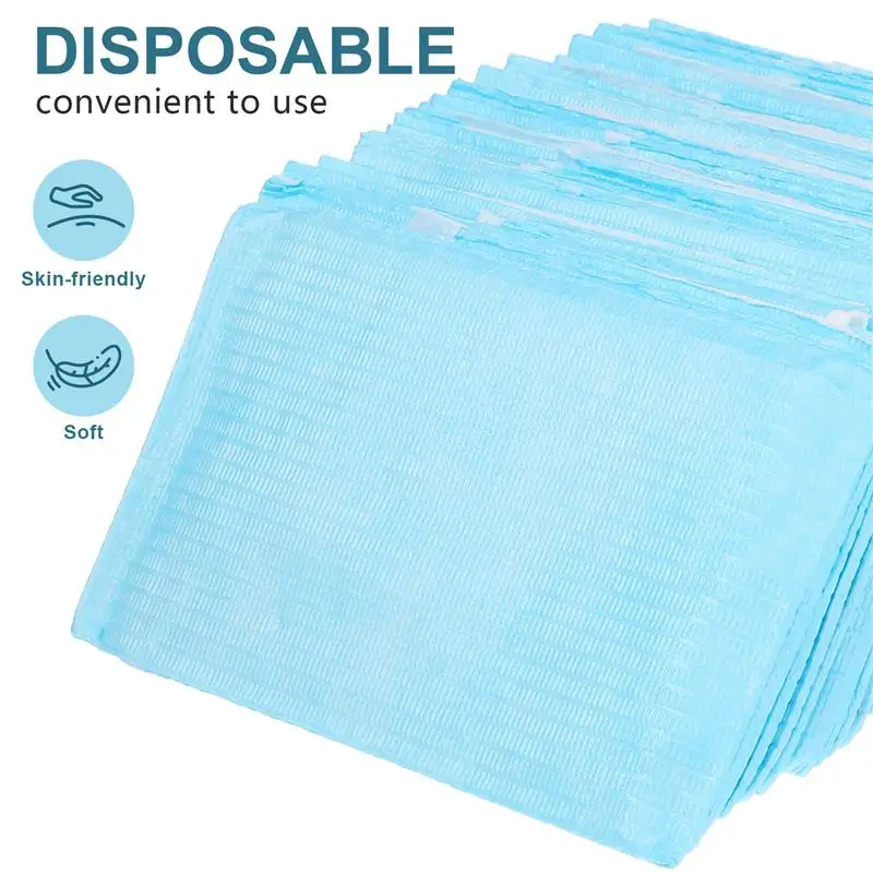 Disposable Elderly Feeding Bibs Waterproof Eating Clothing Apron Elders Baberos Materials 30pcs