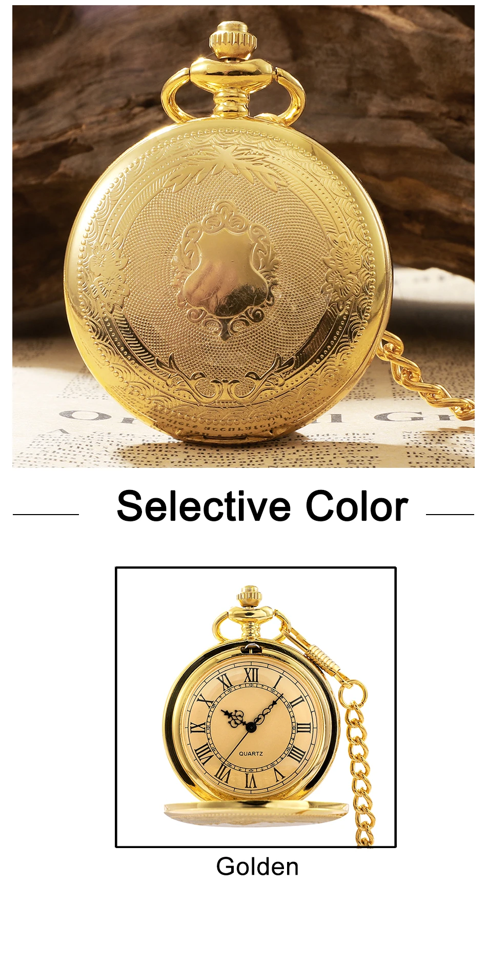Reloj De Bolsillo De Cuarzo Auténtico Con Números Romanos Reloj De Bolsillo De Cuarzo Auténtico Con Números Romanos