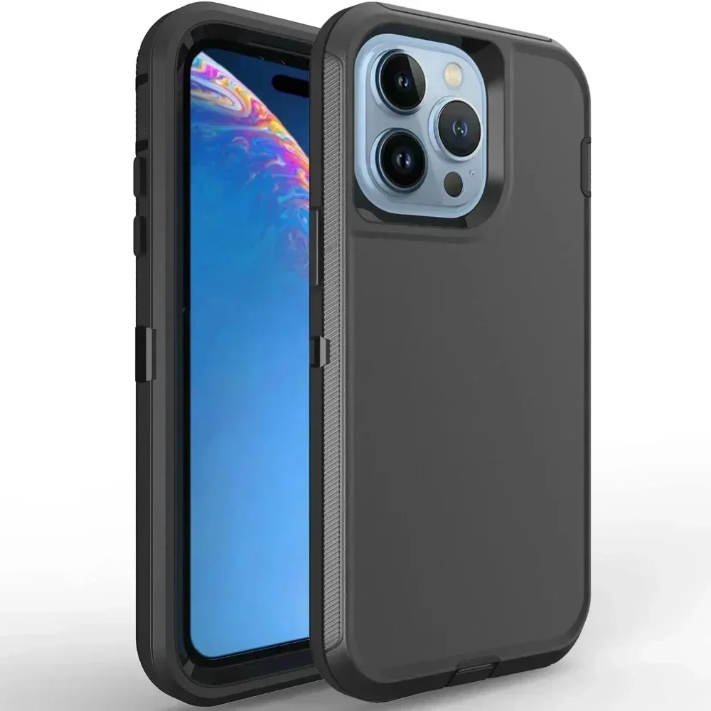 Premium Heavy-Duty Rugged Defender Case - Military Grade Anti-Drop Protection Cover
