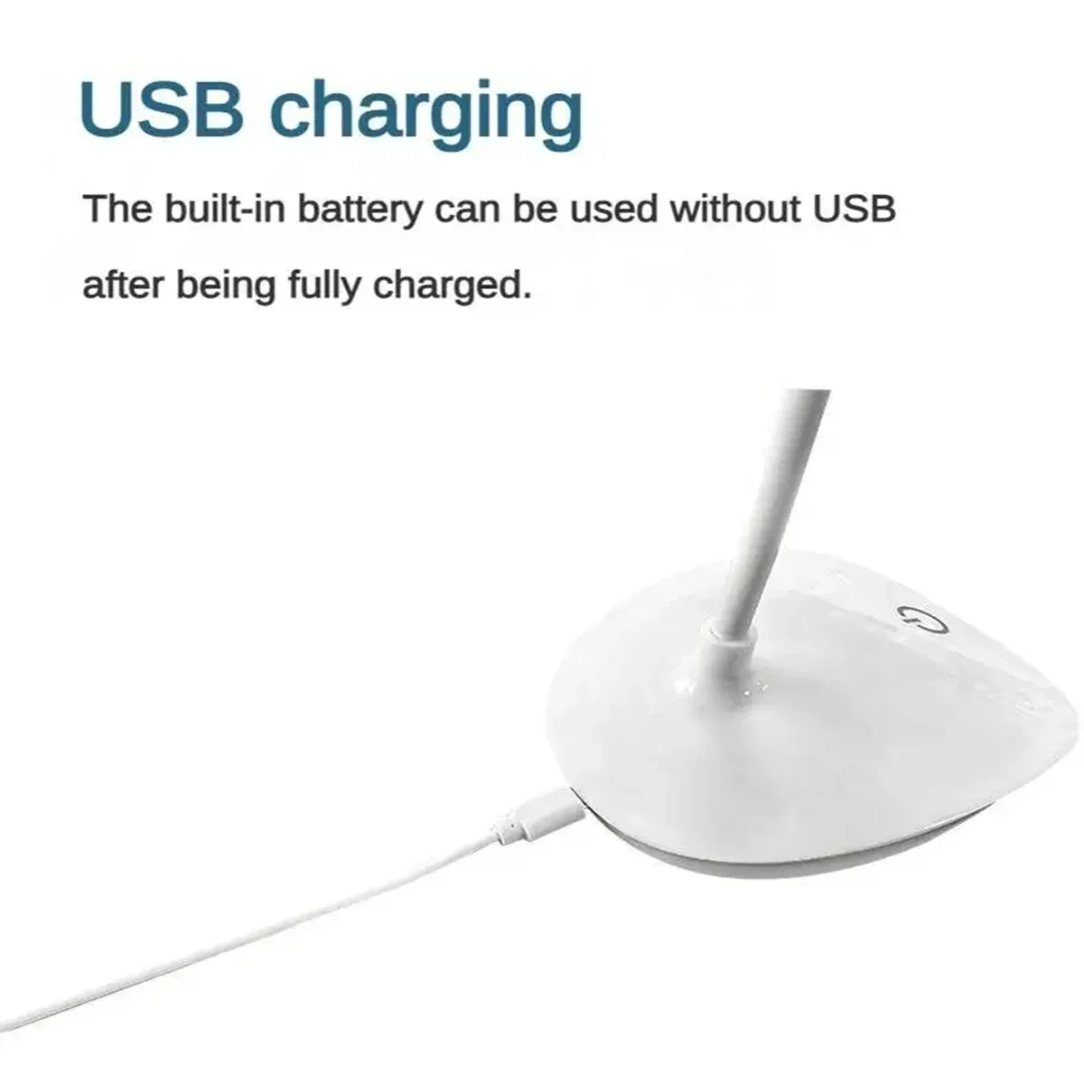 LED Reading Desk Lamp Portable Desk Lamp USB Charging Table Light Touch Dimming Learn Eye Protection Light Room Office Lighting 3