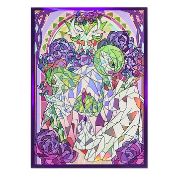 60PCS 67×92mm Art Anime Cartoon Card Sleeves Top Loading Board Game Card Sleeves Protector for TCG/PTCG/PKM 1