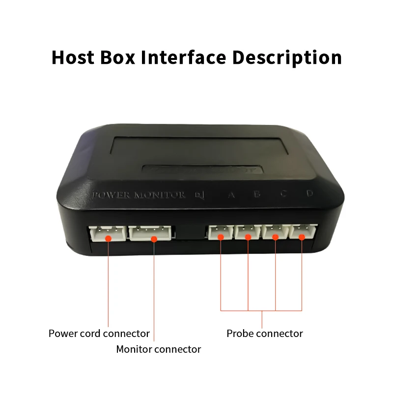 New LED Parking Sensor System Backlight Parktronic Monitor Display Kit Backup Detector Assistant 4 Probes