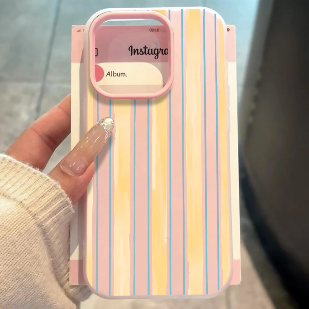 Minimalist Stripes Shockproof Phone Case Cover