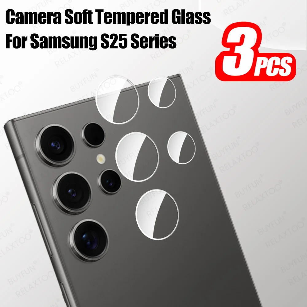 3-Pack Tempered Glass Camera Protector - Clear Phone Lens Film