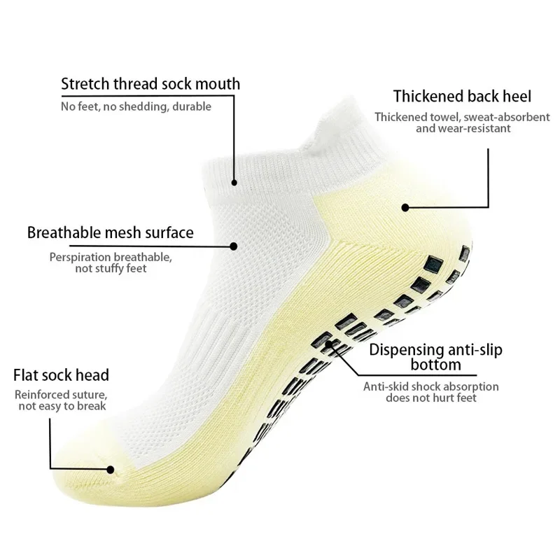 Premium Non-Slip Silicone Sports Socks - Breathable and Versatile