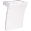 23 inch White Pedestal Sink bathroom wash basin 2