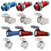 IP67 32A Industrial Plug Socket Set 3/4/5 Pin 220V-380V-415V, Male & Female with Pure Copper Contacts, Surface or Flush Mount 4