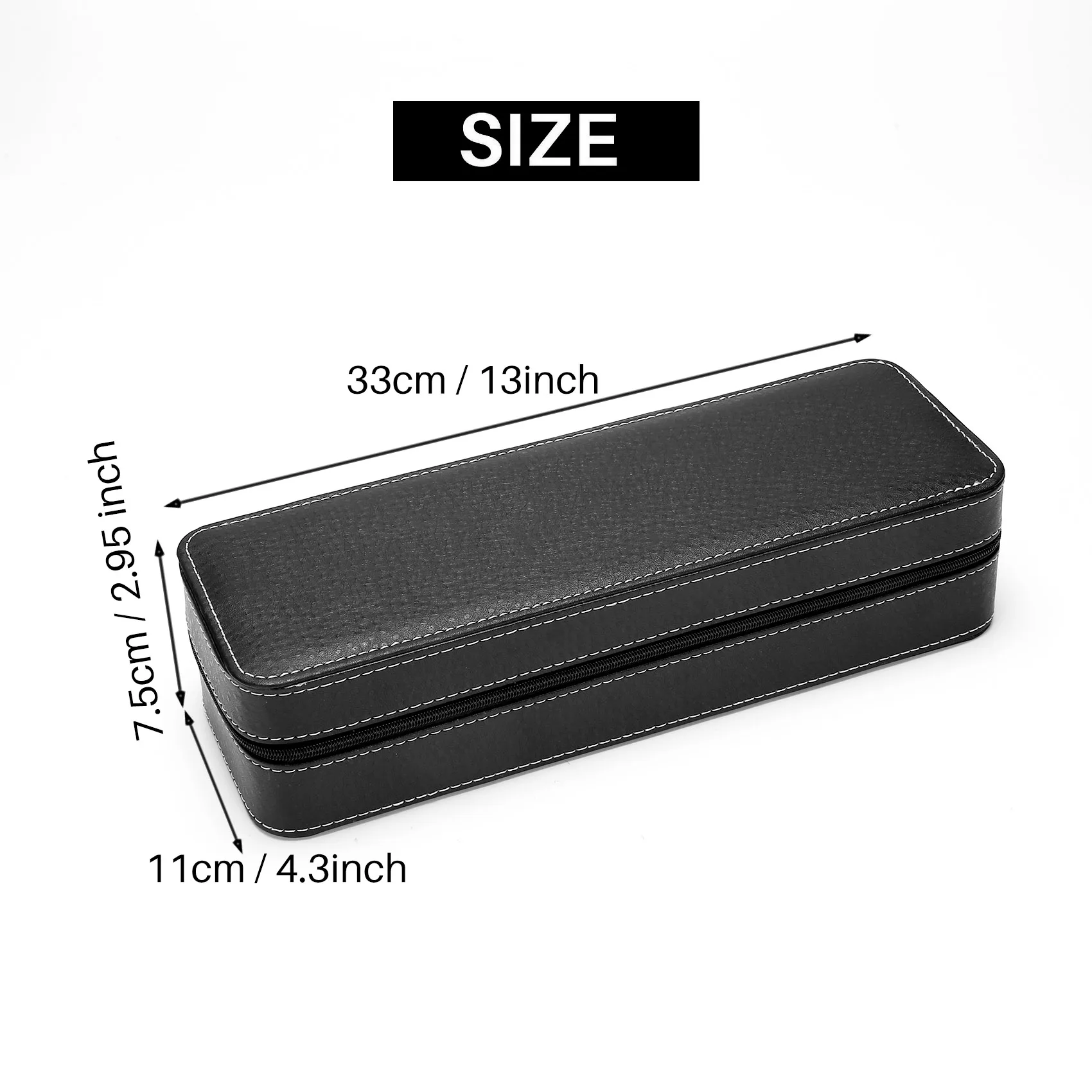 Watch Storage Box Watch Storage Bag 6 Slot Watch Box Portable Travel Zipper Case Collector Storage Jewelry