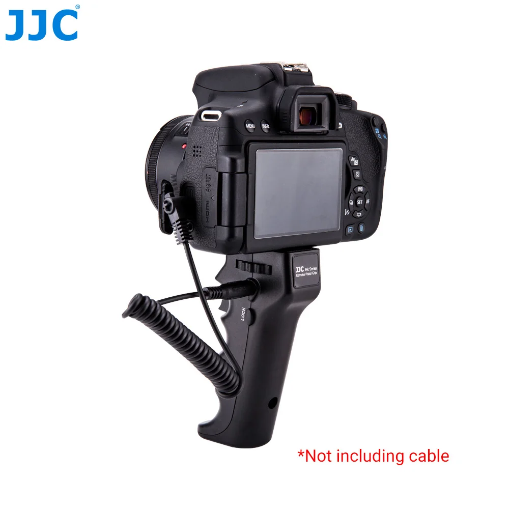 JJC Camera Shutter Triggering Remote Handle Grip For Canon Nikon Sony Olympus Pentax Panasonic Sigma Camera with 1/4''-20 Mount camera remote shutter button camera remote shutter release