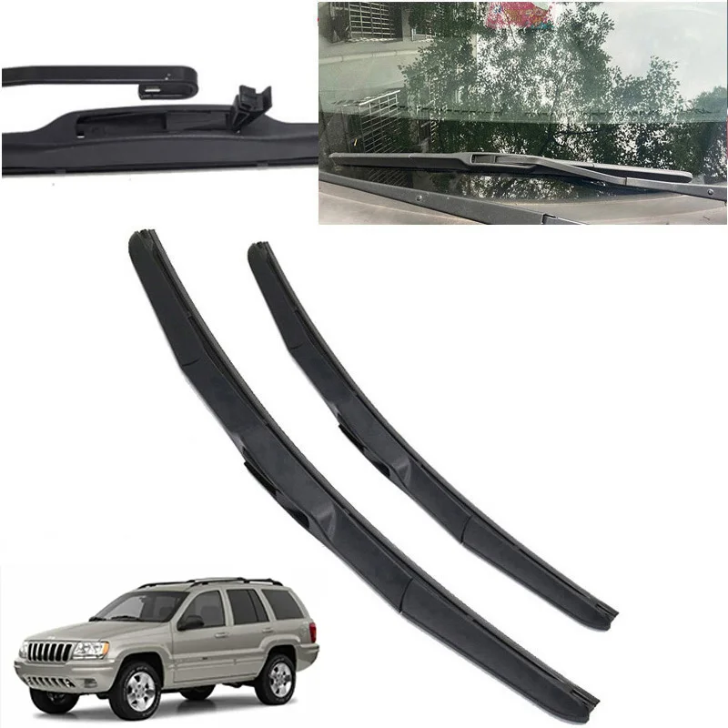 Car Front Windscreen Hybrid Wiper Blades For Jeep Grand Cherokee Ii Mk2