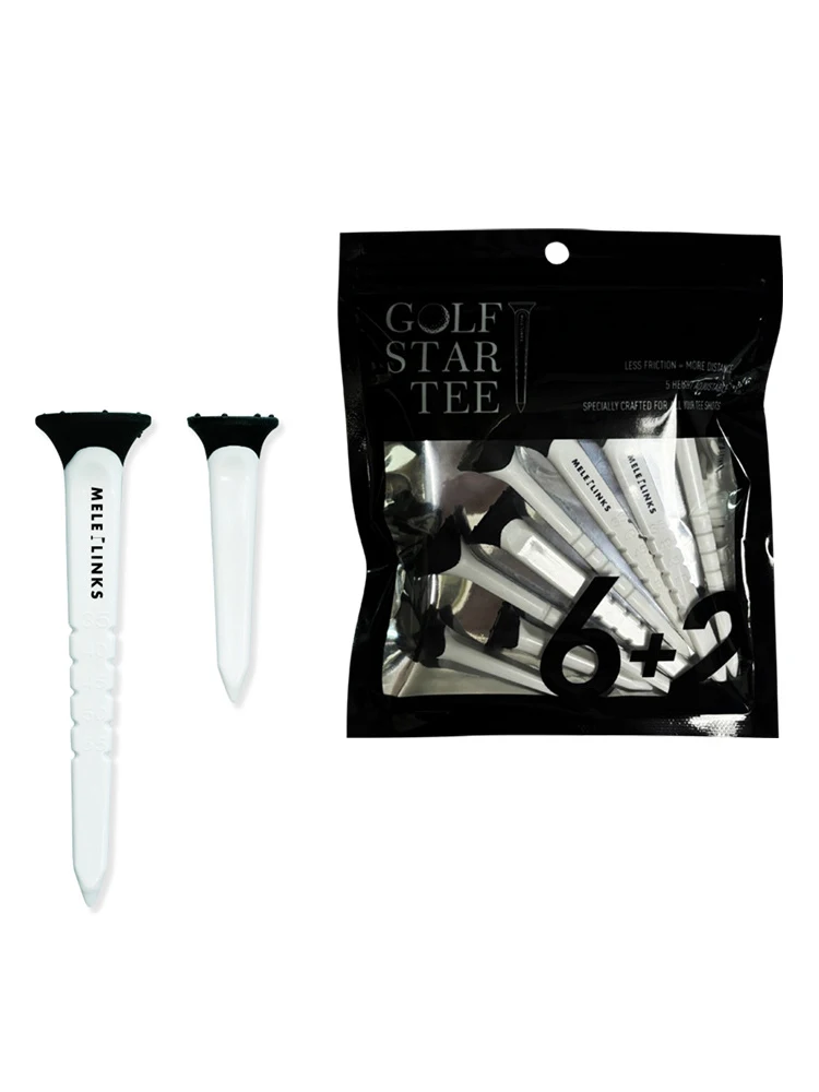 8 Pcs/Bag 79mm 45mm Golf Tees Golf Accessories Plastic Adjustable Tees Reduces Friction Side Spin Step Down Tees Drop Ship