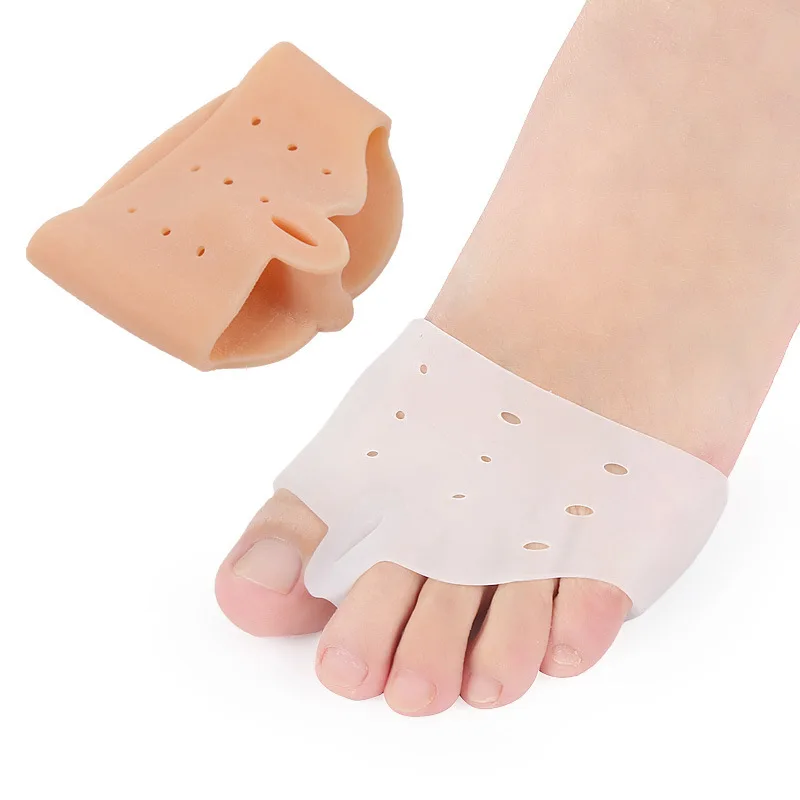 

4pieces=2pairs Hallux Valgus Hammer Toe Splitter Separators Protector Gel Orthopedic Foot Care Tools Silicone Bunions Corrector