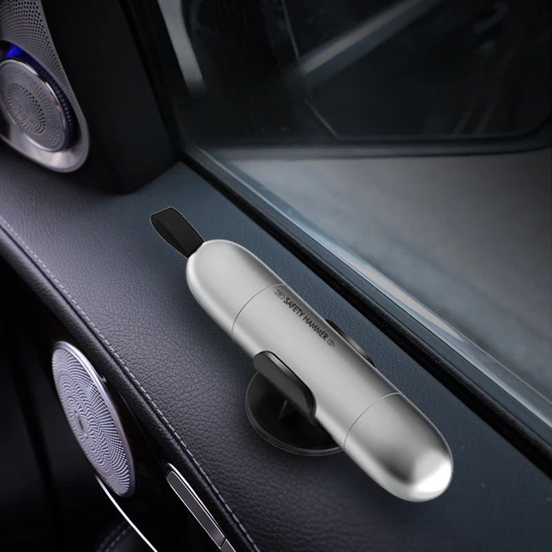 

Car Safety Hammer Car Window Breaker Emergency Hammer Seat Belt Cutter Knife Car Tool Life-Saving Escape Hammer Aluminum Alloy
