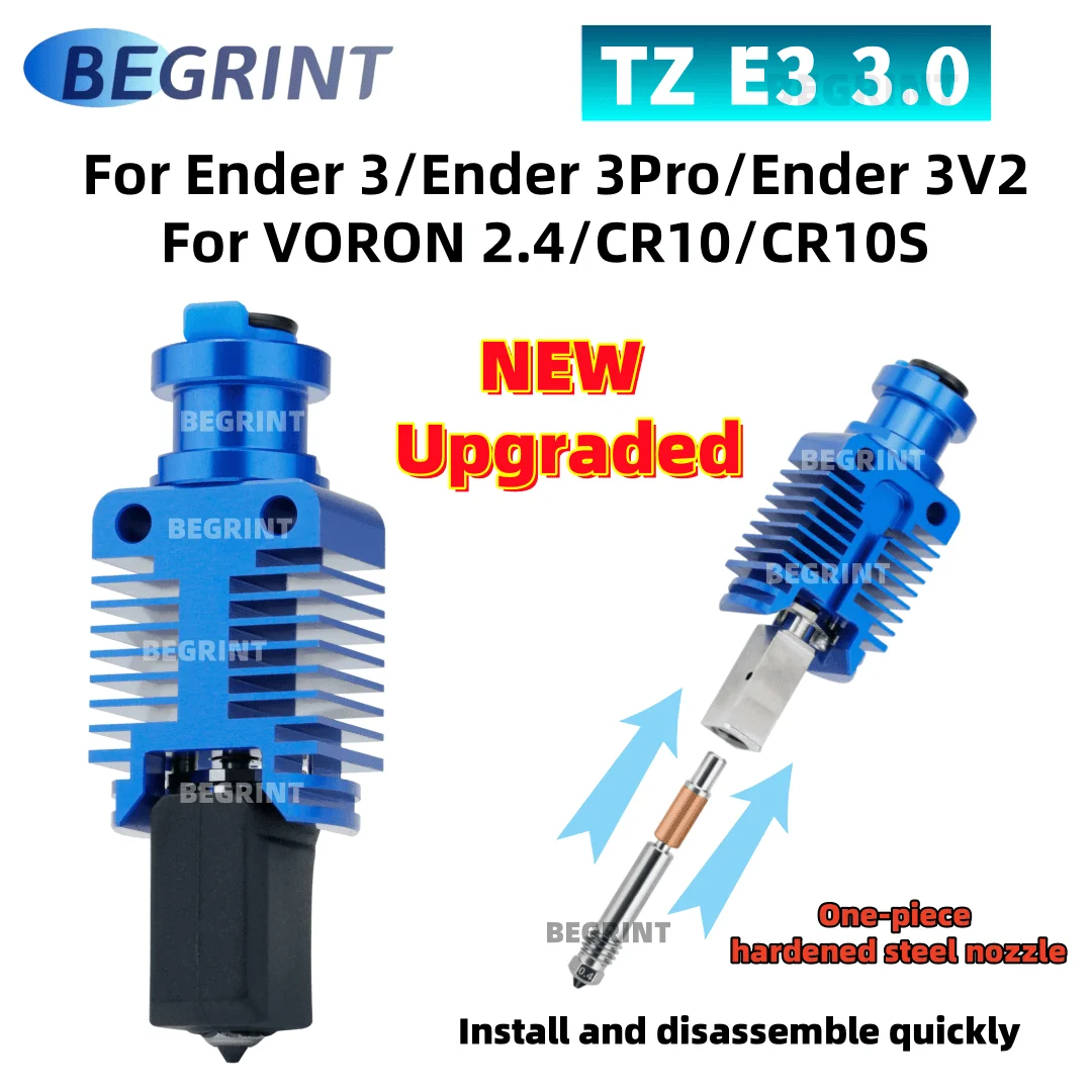New Upgrade TZ-E3 3.0 Hotend Kit For Ender 3/CR10/VORON 2.4 Hight