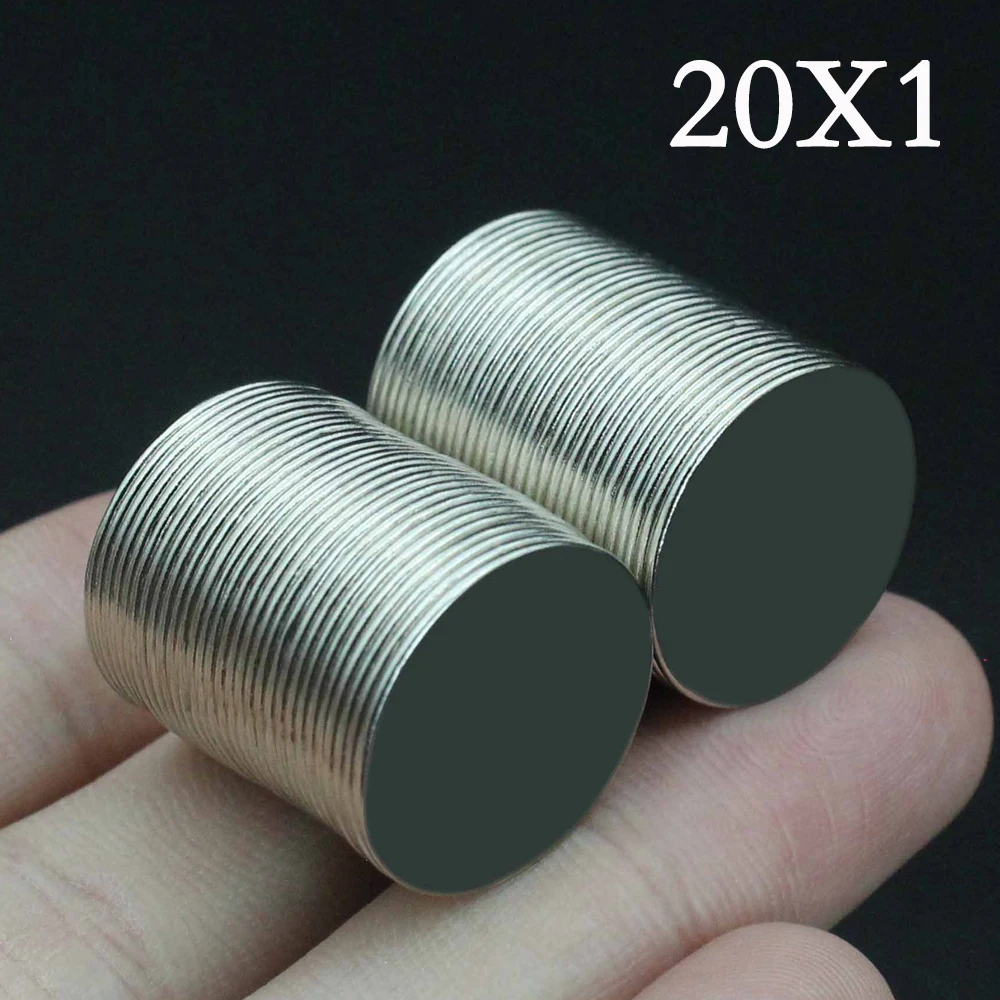 

3/5/10/15/20 Pcs 20x1 Neodymium Magnet 20mm x 1mm N35 NdFeB Round Super Powerful Strong Permanent Magnetic imanes Disc 20*1