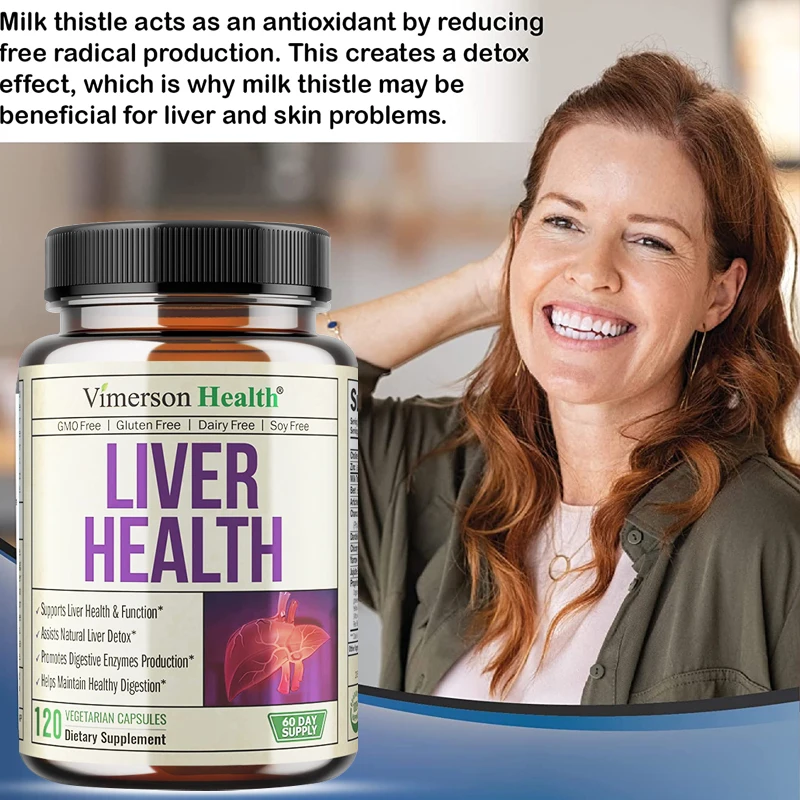 Liver Detox Support Supplement Coed Herbs with Artichoke Extract, Milk Thistle, Turmeric