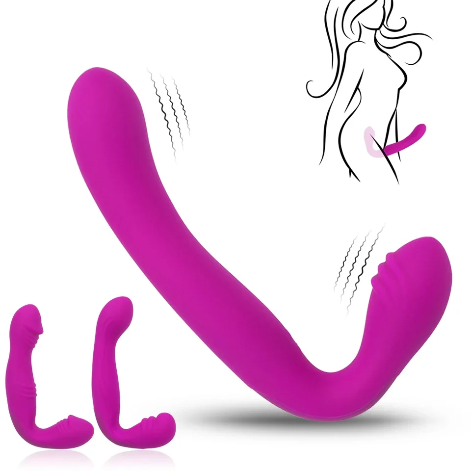 Sex Toys Strapless Strapon Dildo Vibrator Lesbian Strap-on Penis Pegging Double Ended Dildo Adults Sex Toys for Women