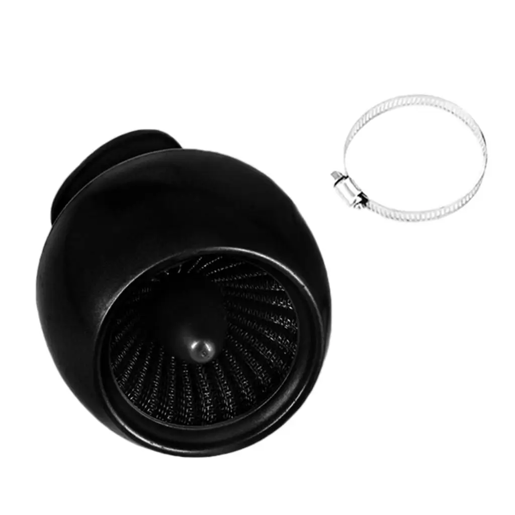 

24mm-48mm Angled Motorcycle Air Cleaner Intake Filter Washable Reusable for for Bobber Chopper Cruiser