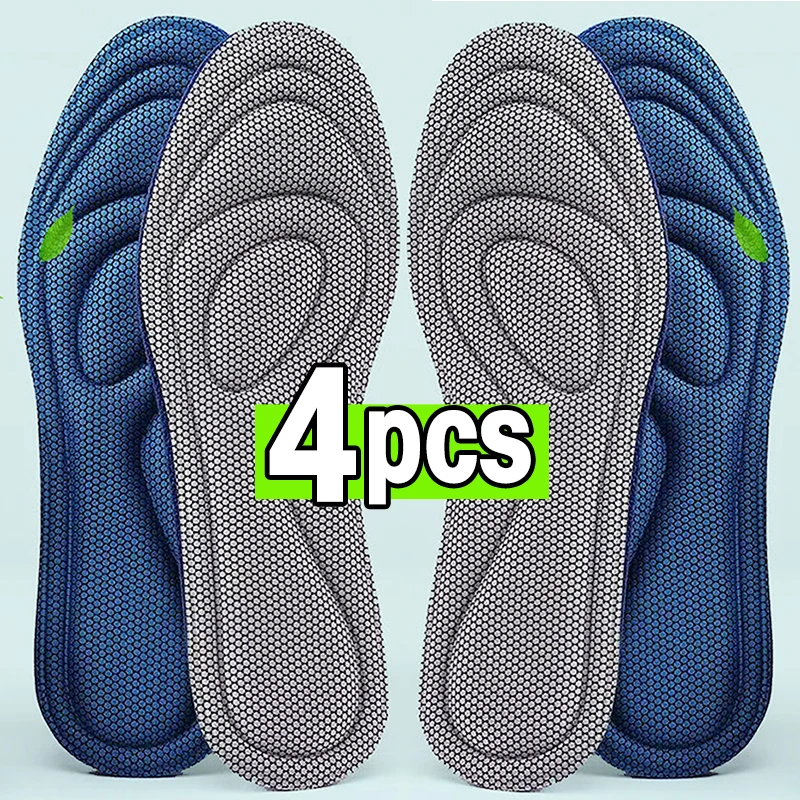 4Pcs Memory Foam Orthopedic Insoles Shoe pad Men Women Nano