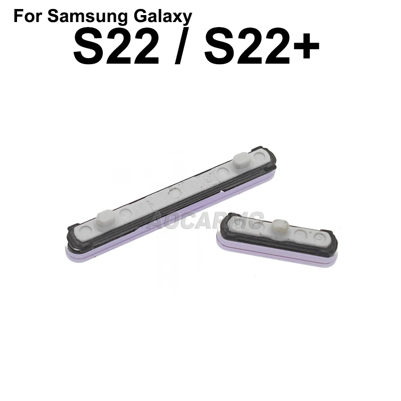삼성 갤럭시 S22 S22+ 플러스용 Aocarmo 사이드 버튼 전원 켜기/끄기 볼륨 키 스위치 SM-S901 S906