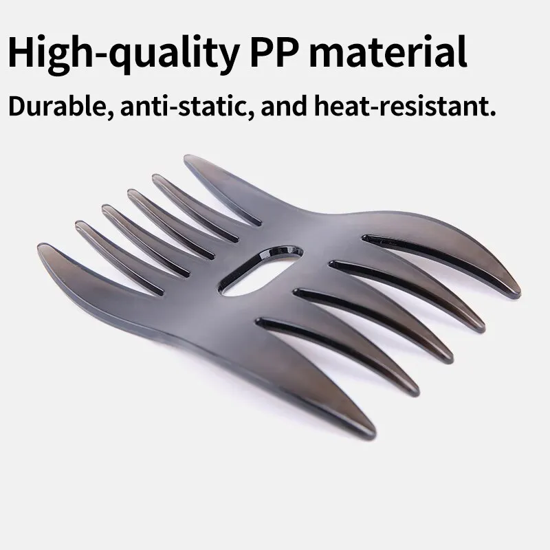Hair Comb Vintage Oil Hair Comb 5Pcs Set Back Hair Wide-Tooth Airplane Head Comb Regular Men's Styling Detangling Trident Texture