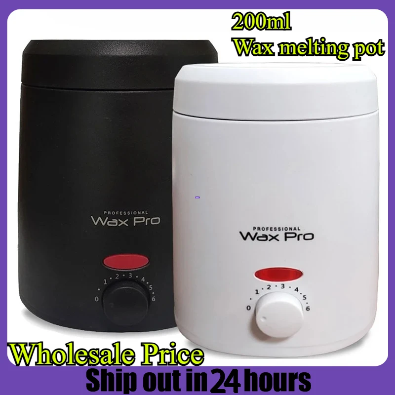 200ML Unisex Hair Removal Wax-melt Pot Brazilian Wax Hair Removal Melting Machine Wax Bean Heater Depilation Paraffin Warmer Pot