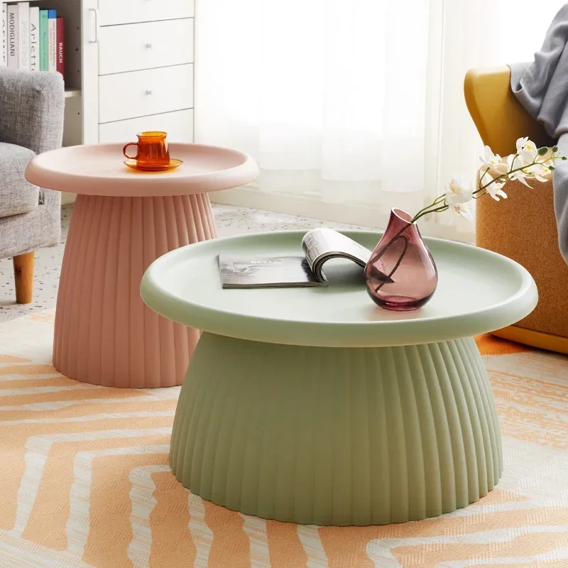 

Plastic Modern Tables Balcony Coffee Makeup Small Tables Round Living Room Mobile Mesitas De Noche Bedroom Furniture