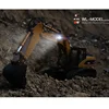 WLtoys 16800 1/16 2.4G Excavator RC Car Toys Styling 23 Channel Road Construction All Metal Truck Autos With LED Light Smoke 5