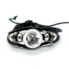 Sons Of Anarchy LOGO Leather Bracelets Freedom Symbol Pendant анархия Glass Dome Bracelet & Bangles Rock Punk Jewelry Gifts 4